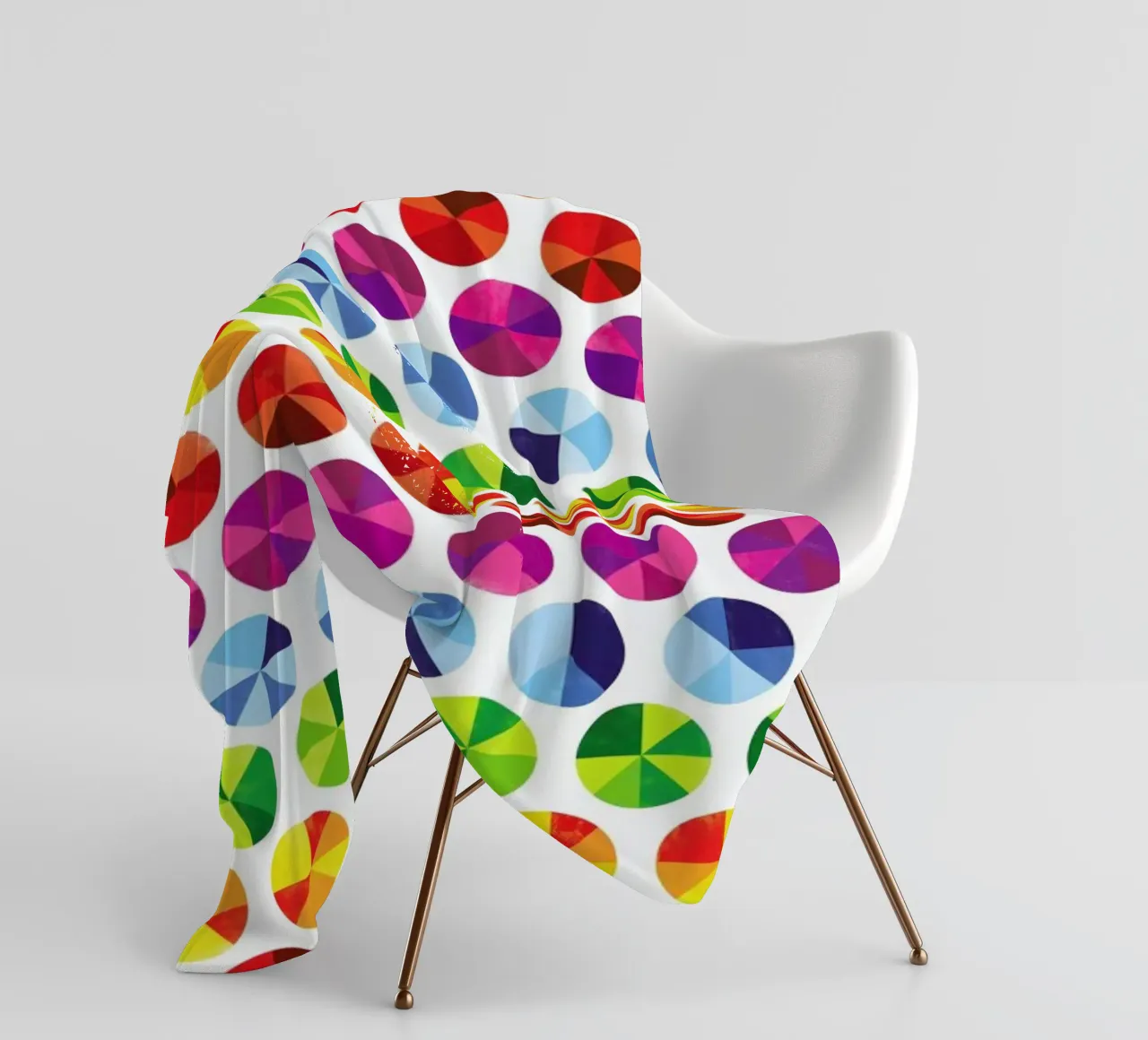 Colourwheels Fleecedecke von Chris Wharton