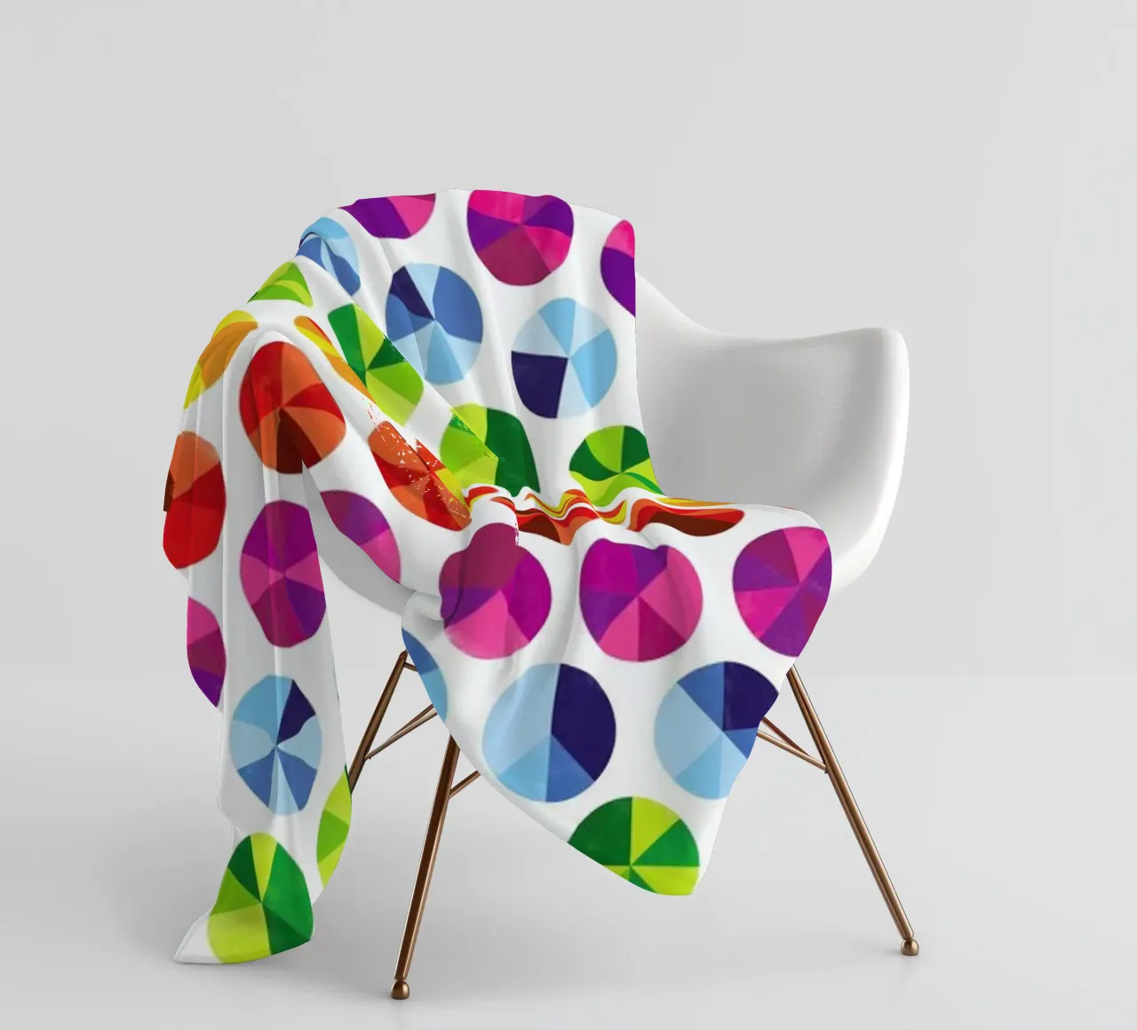 Colourwheels Fleecedecke von Chris Wharton