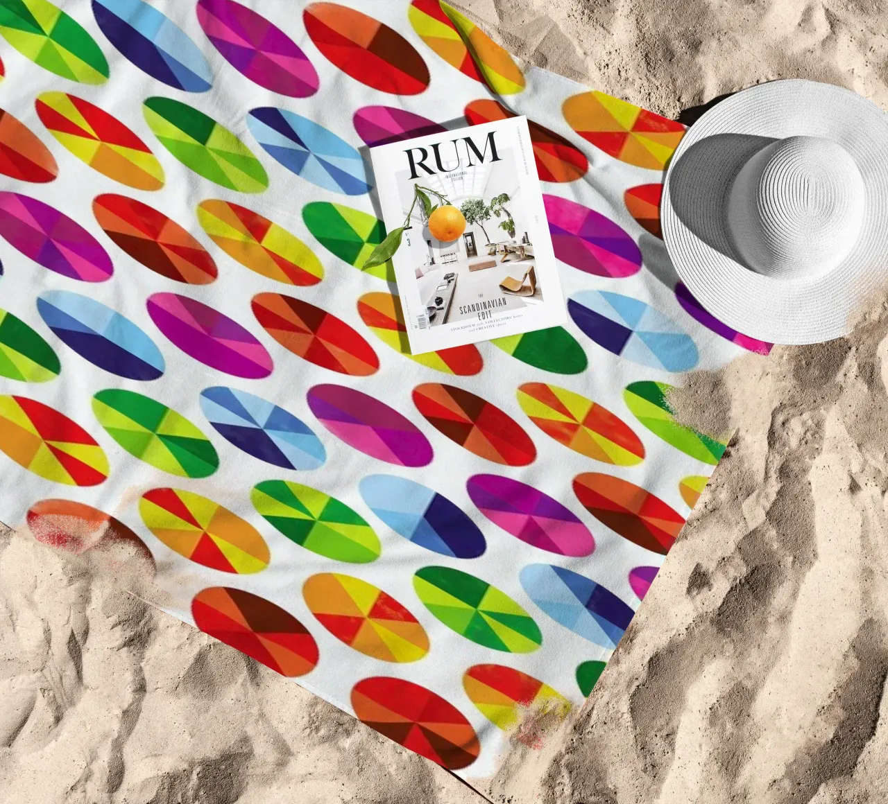 Colourwheels telo mare da Chris Wharton