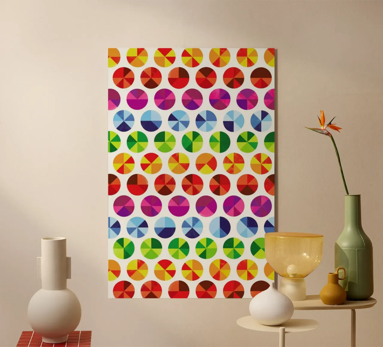 Colourwheels plexiglass da Chris Wharton