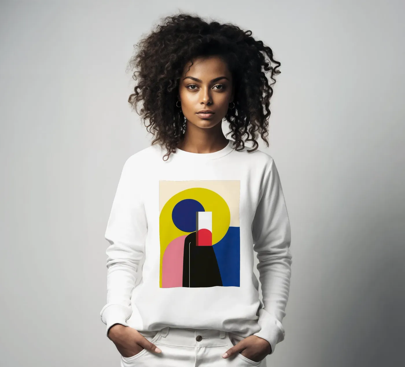 Silhouette costruttivista felpa da Geometric
