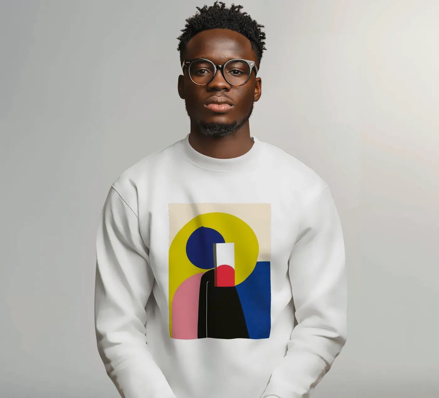 Silhouette costruttivista felpa da Geometric