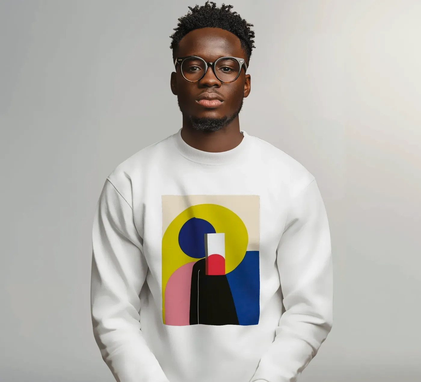 Silhouette costruttivista felpa da Geometric