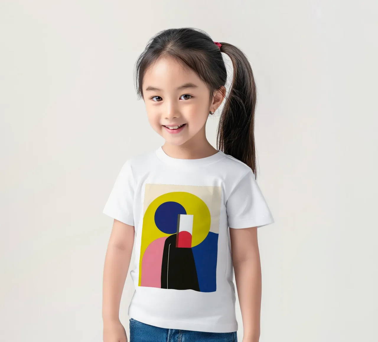 Silhouette costruttivista t-shirt bambini da Geometric