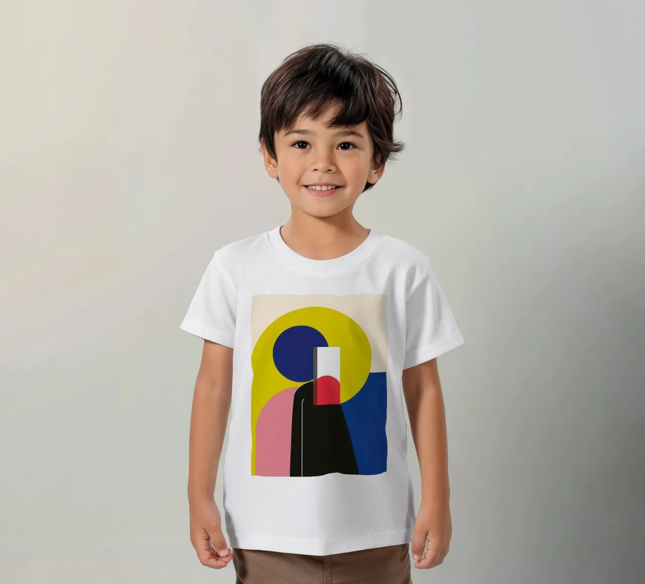 Silhouette costruttivista t-shirt bambini da Geometric