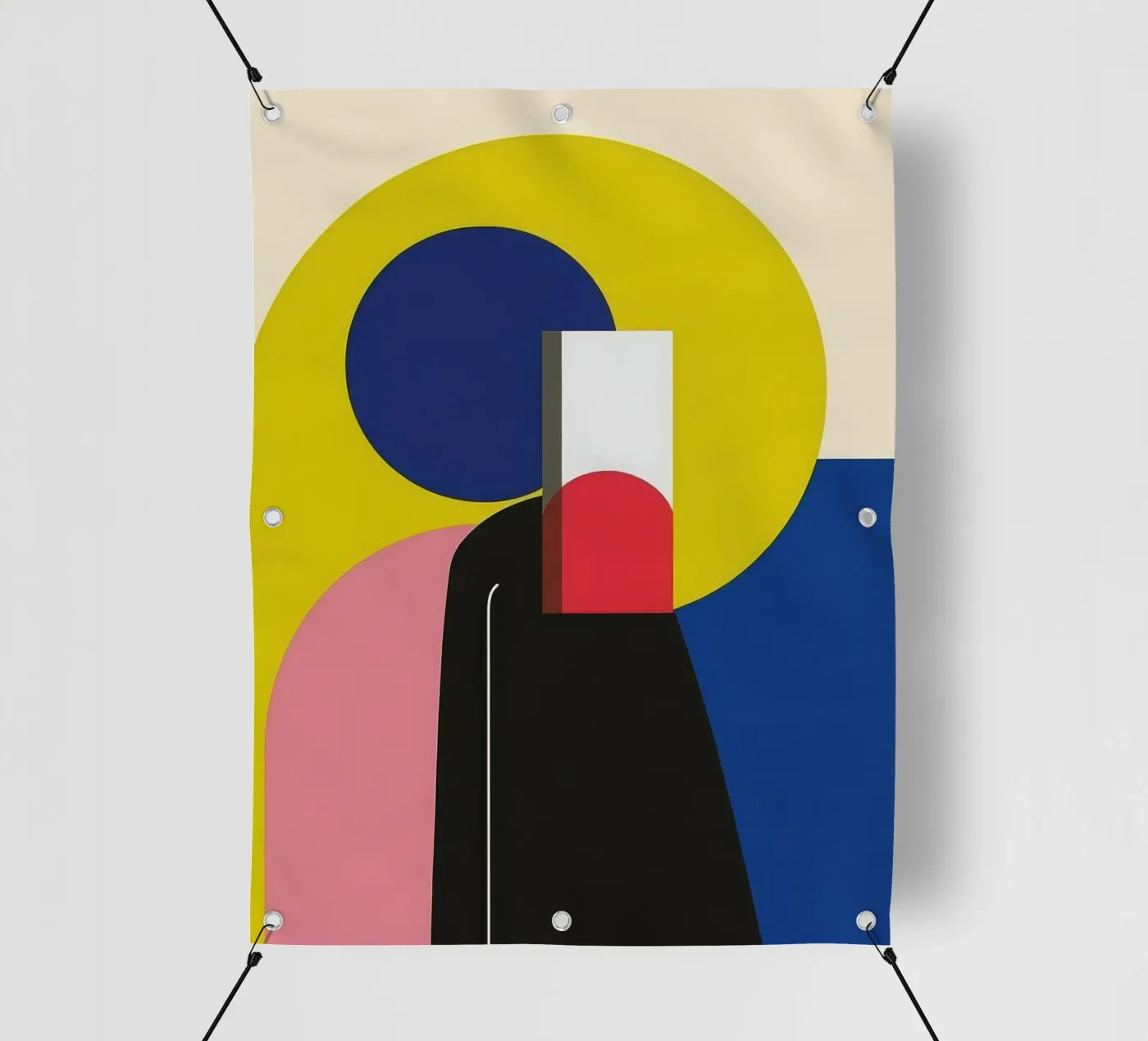 Silhouette Constructiviste bâche pvc de Geometric