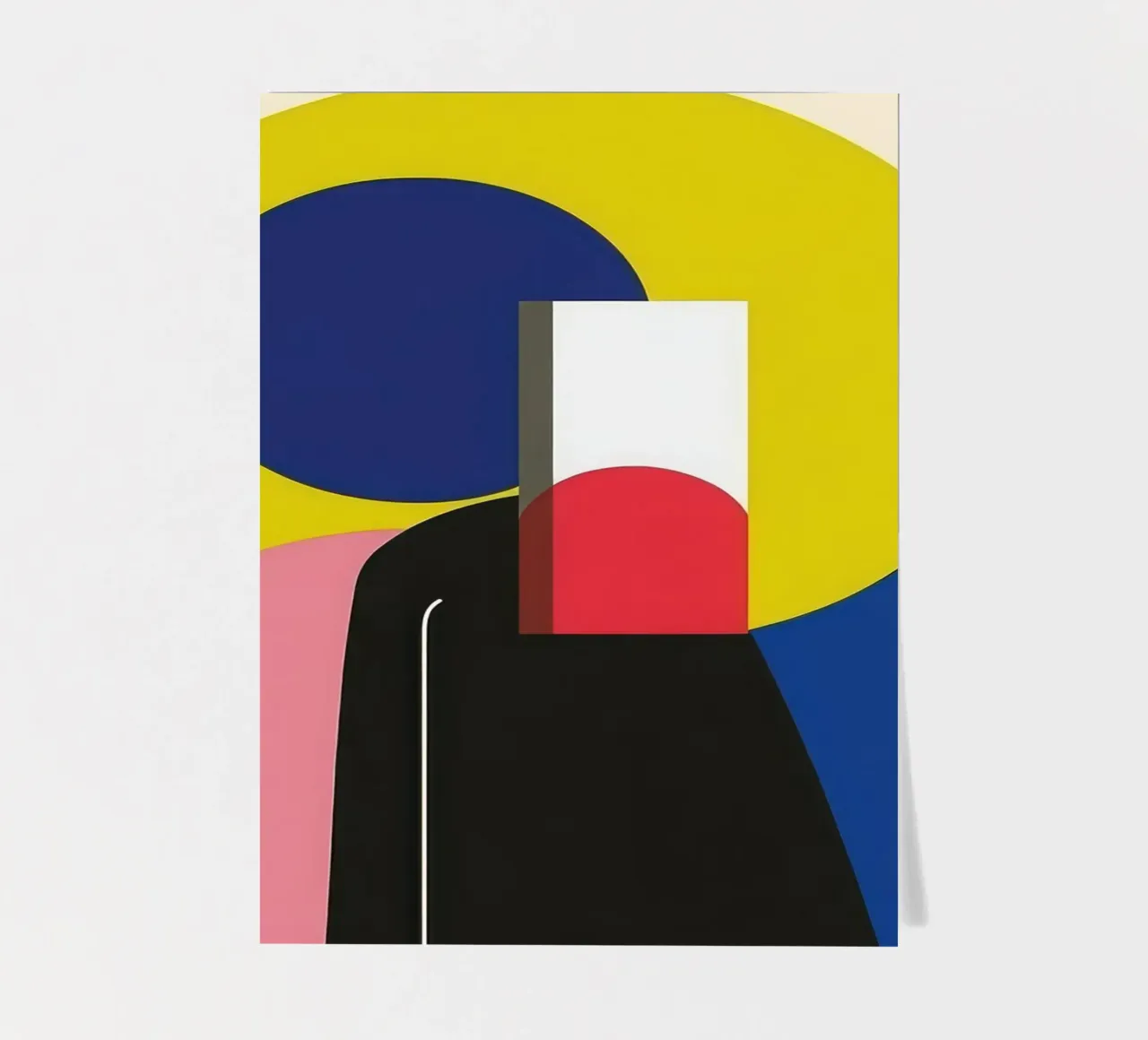 Constructivist silhouette sticker sheet by Geometric