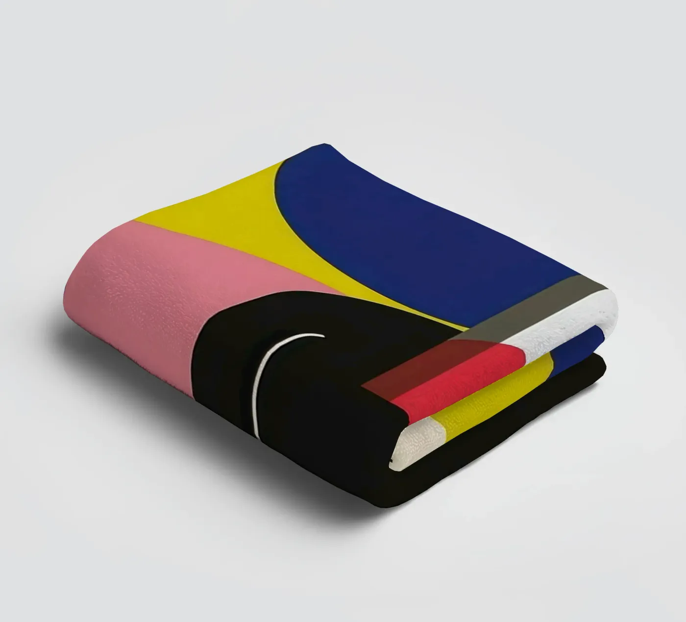 Constructivist silhouette towel by Geometric