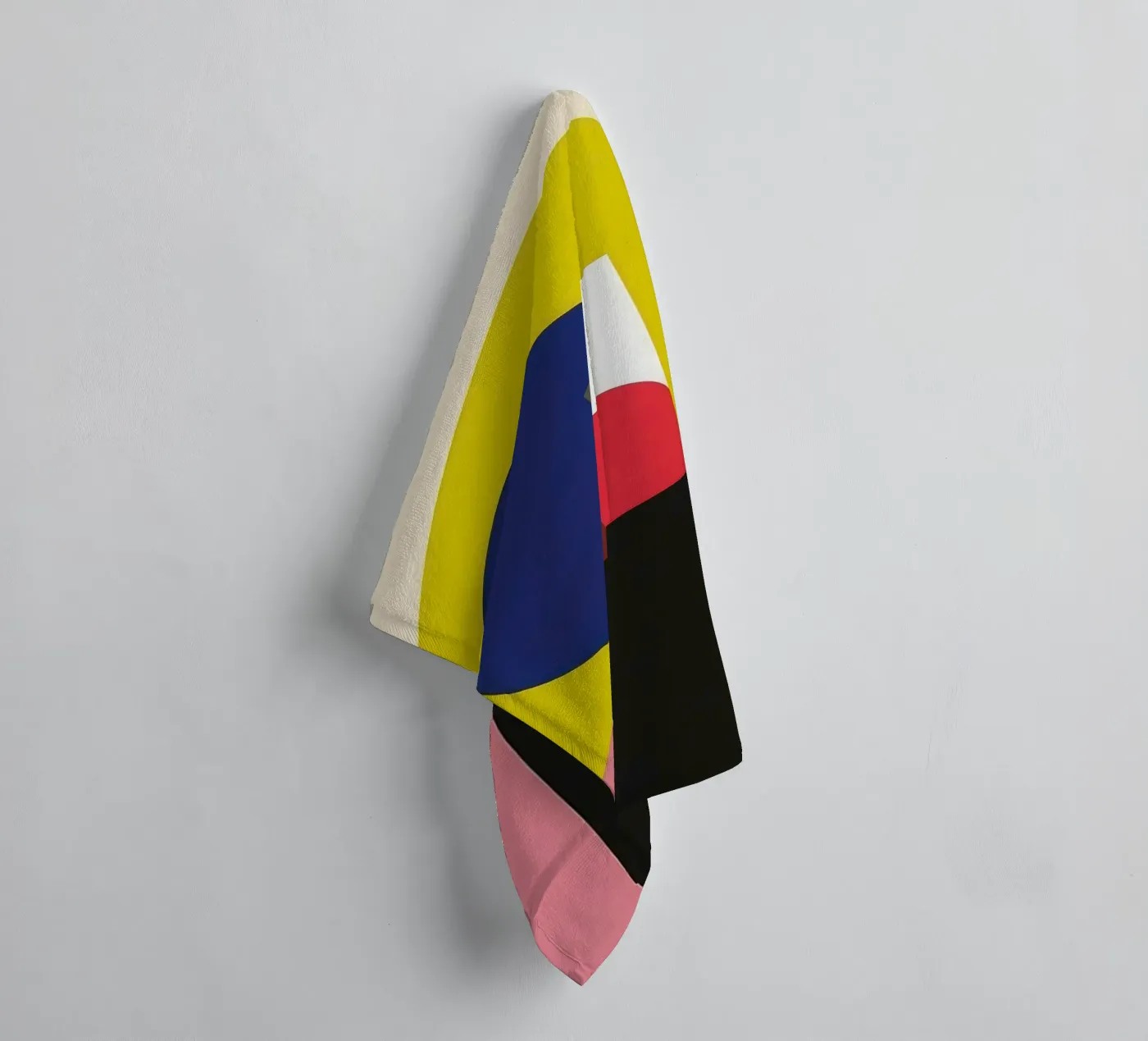 Constructivist silhouette towel by Geometric