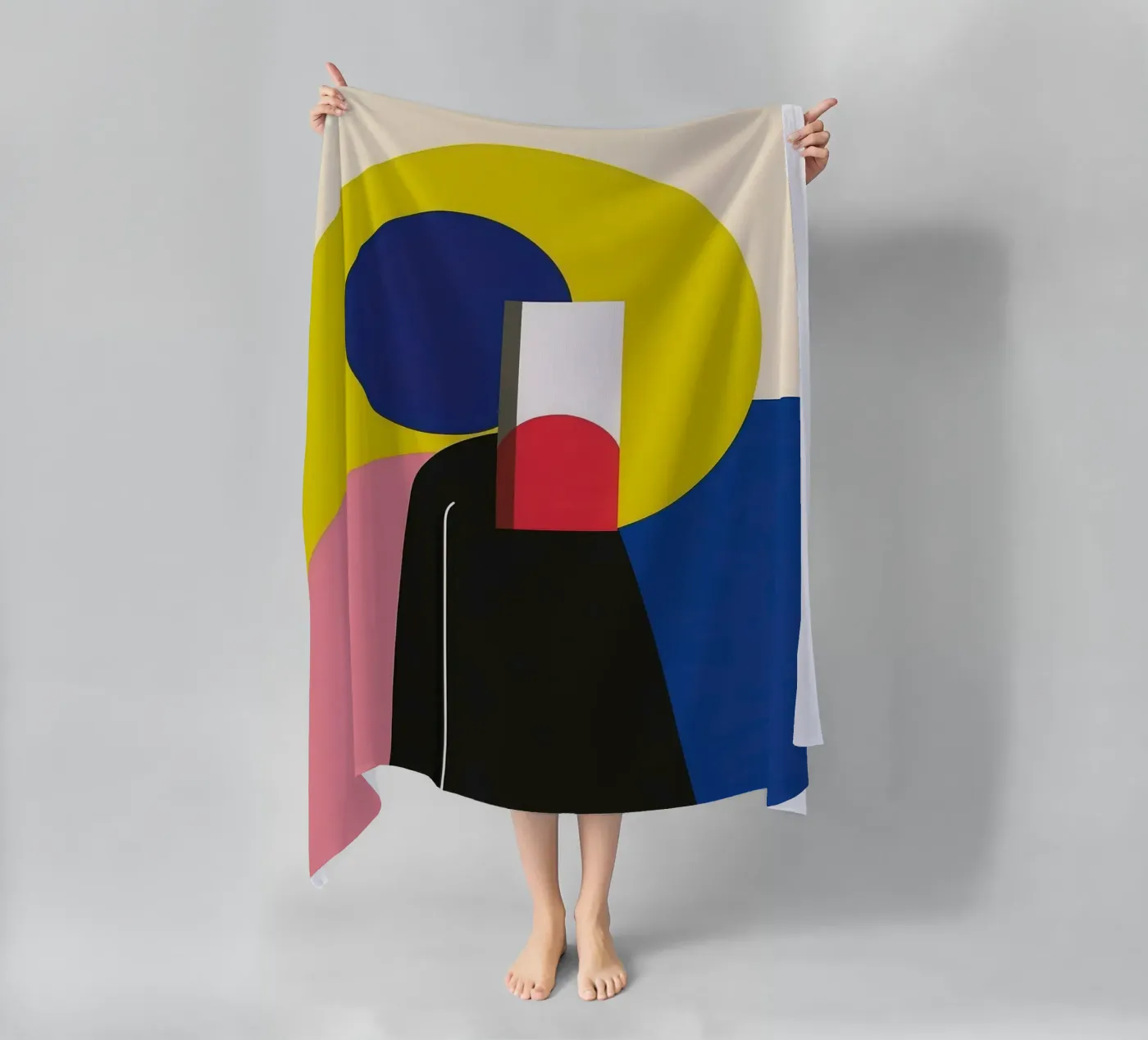 Constructivist silhouette telo mare da Geometric