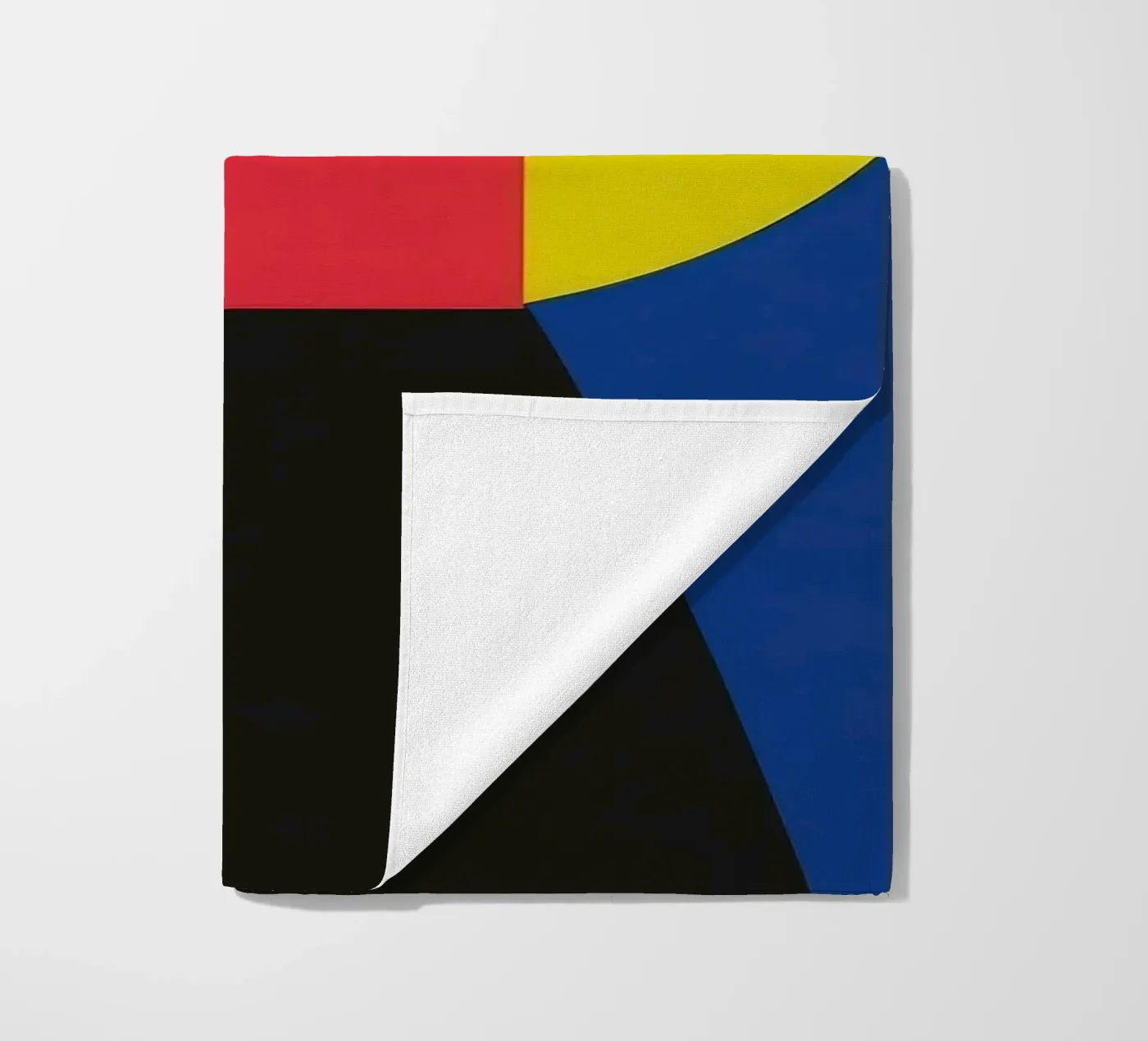 Constructivist silhouette beach towel by Geometric