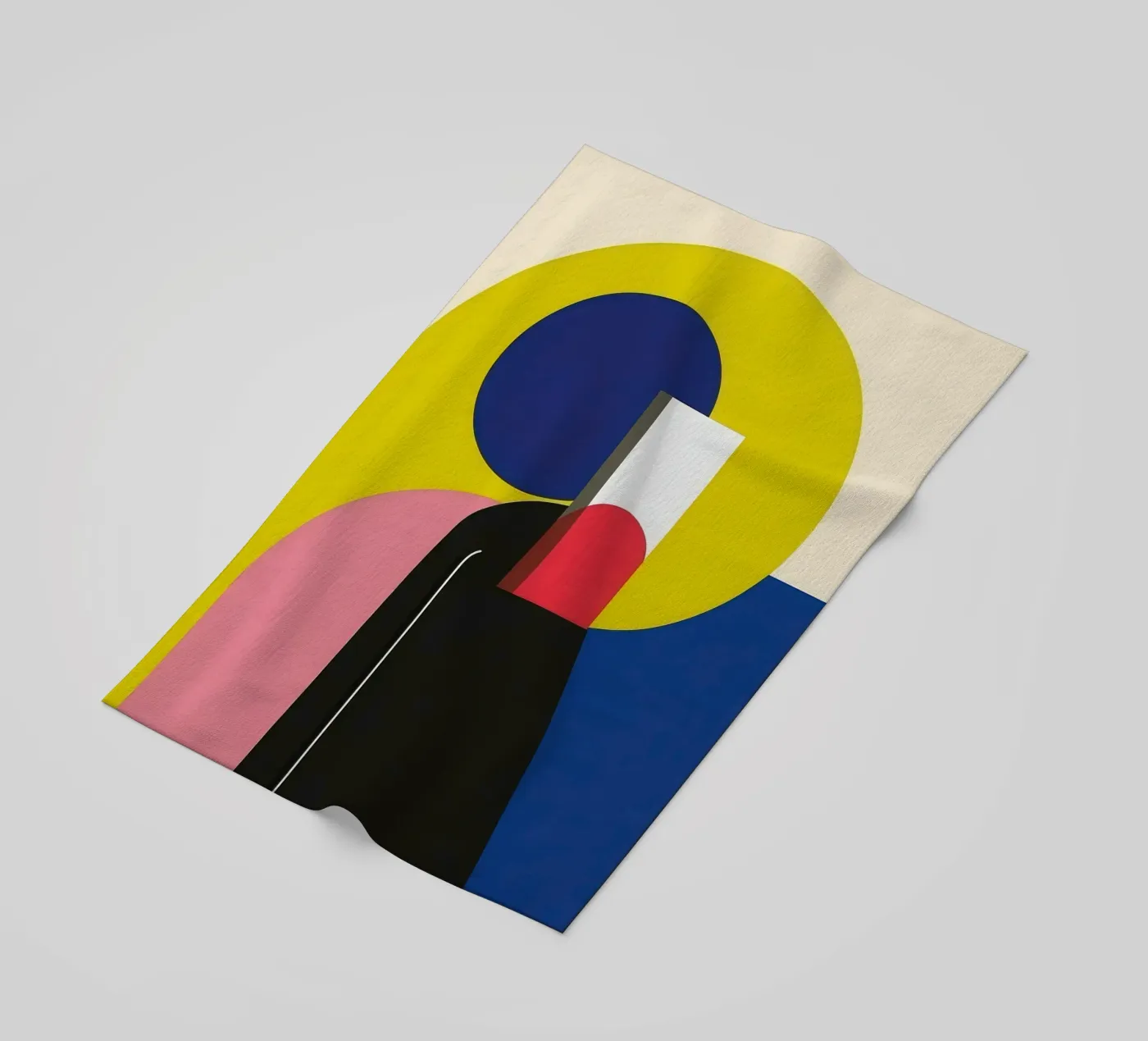 Constructivist silhouette telo mare da Geometric