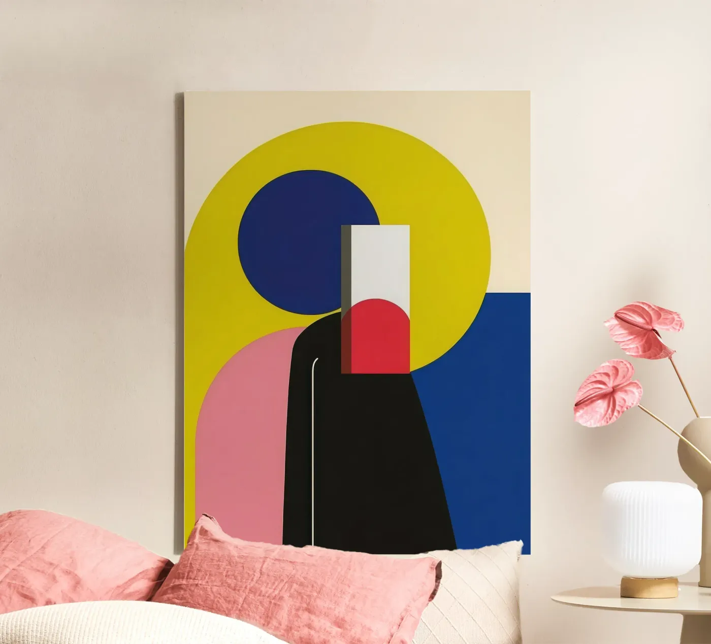 Constructivist silhouette canvas by Geometric