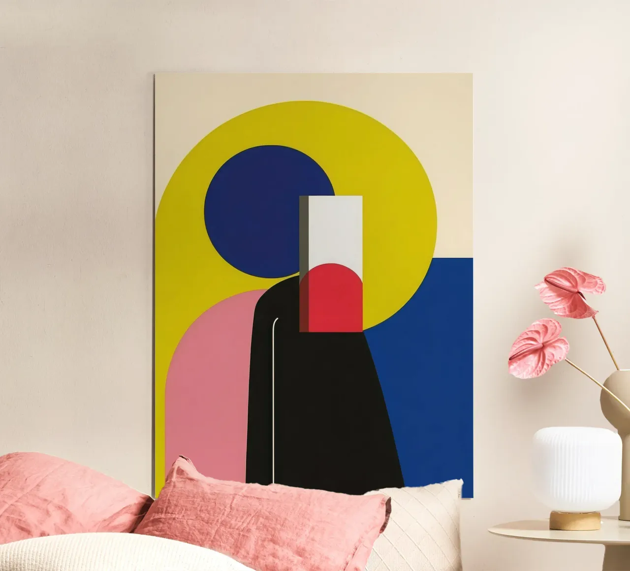 Constructivist silhouette poster by Geometric