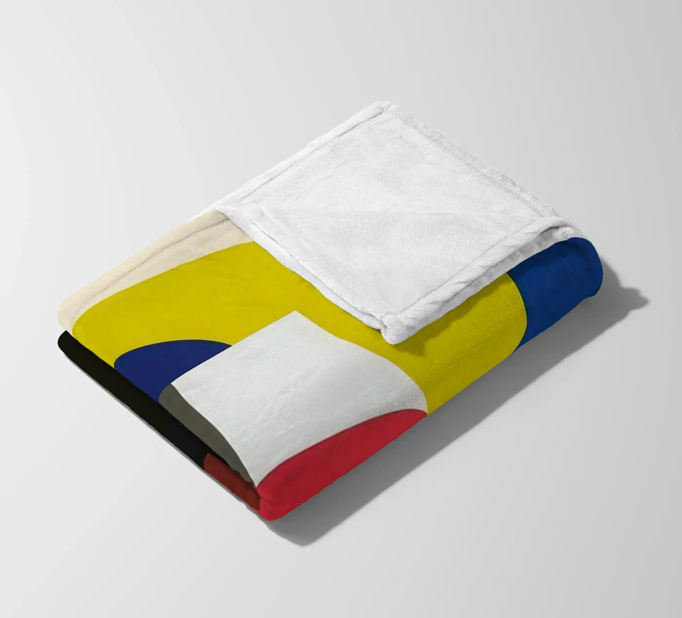 Constructivist silhouette coperta in pile da Geometric