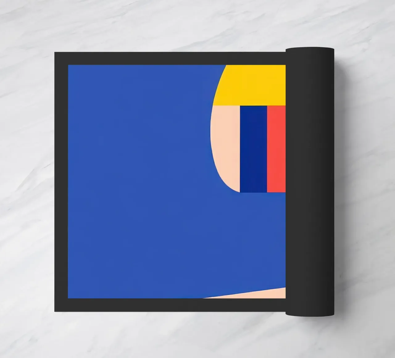 Geometric profile doormat by Geometric