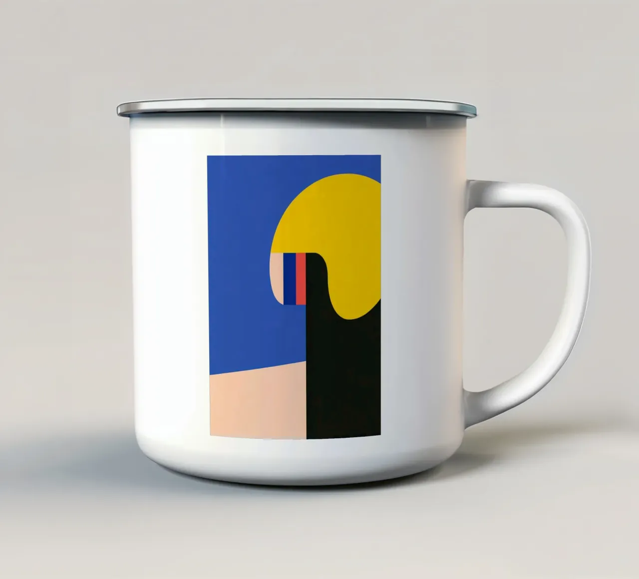 Profilo geometrico tazza in smalto da Geometric
