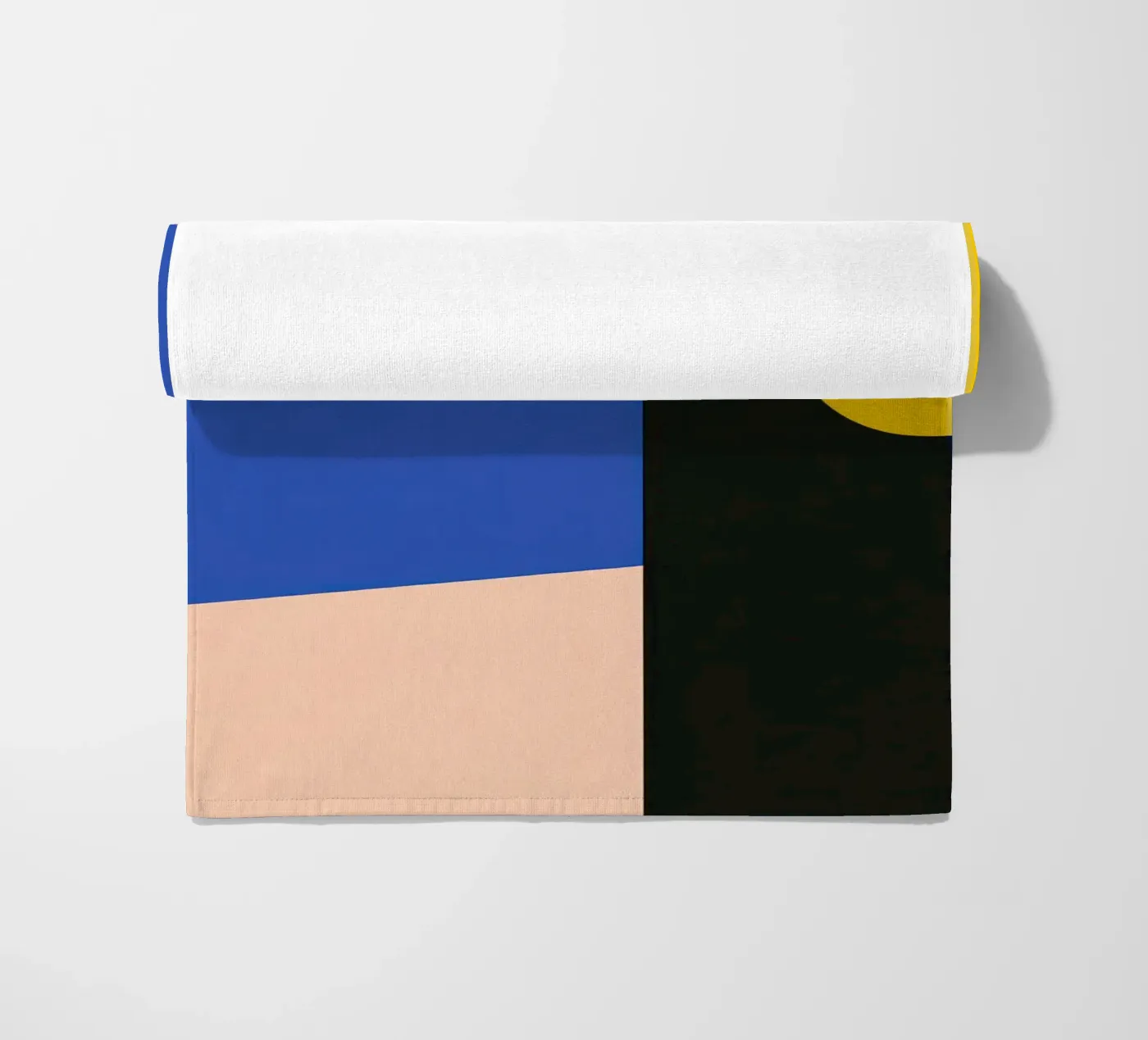 Geometric profile beach towel by Geometric