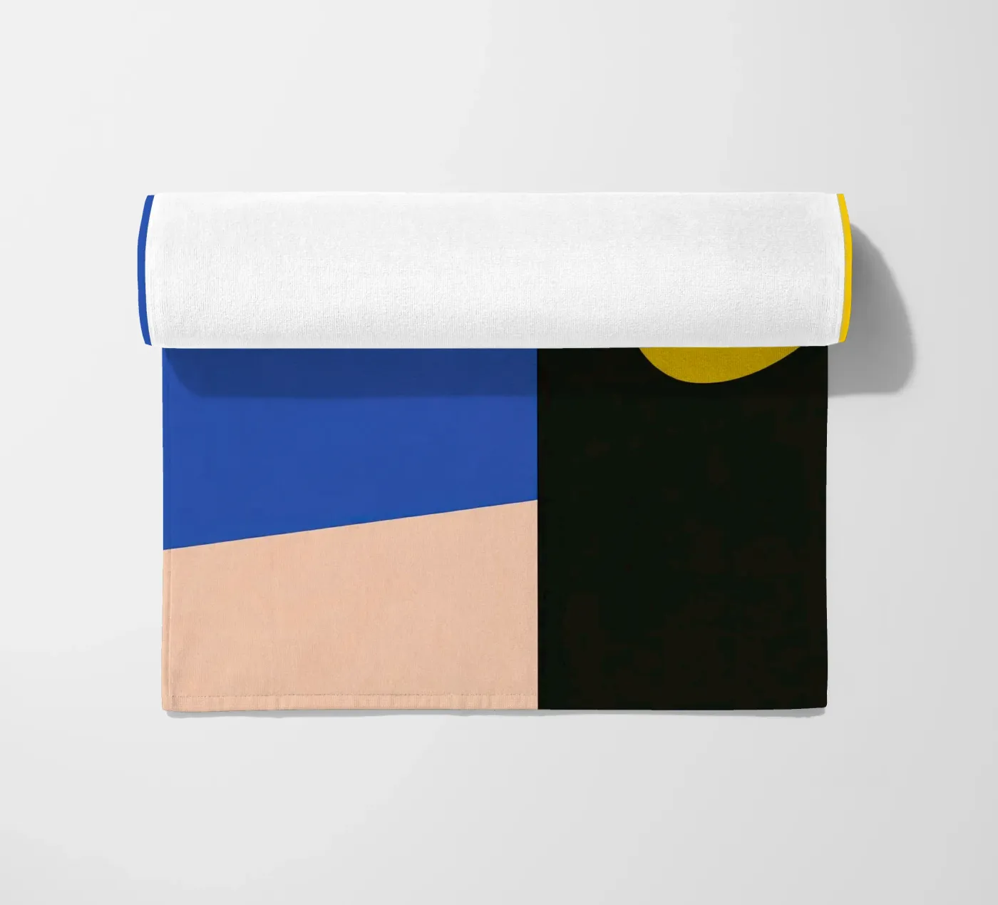 Geometric profile beach towel by Geometric