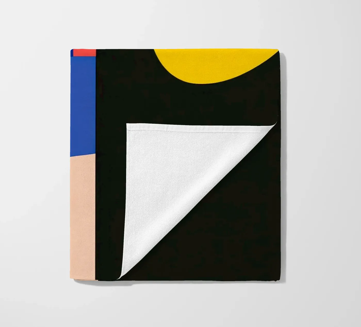 Geometric profile beach towel by Geometric