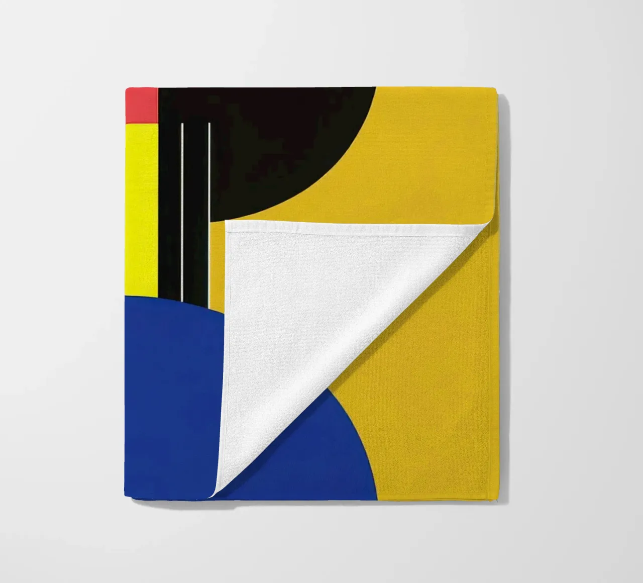 Abstract musician beach towel by Geometric