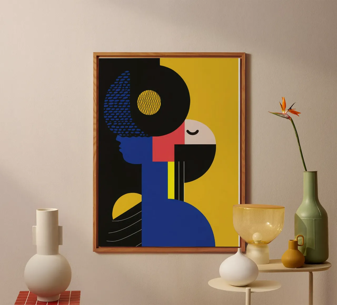Abstract musician alu-dibond by Geometric