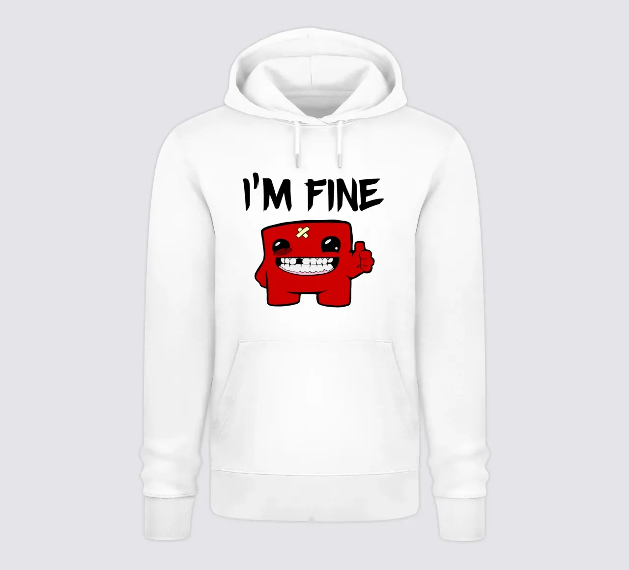 Sto bene - Super Meat Boy felpa con cappuccio da Loobs