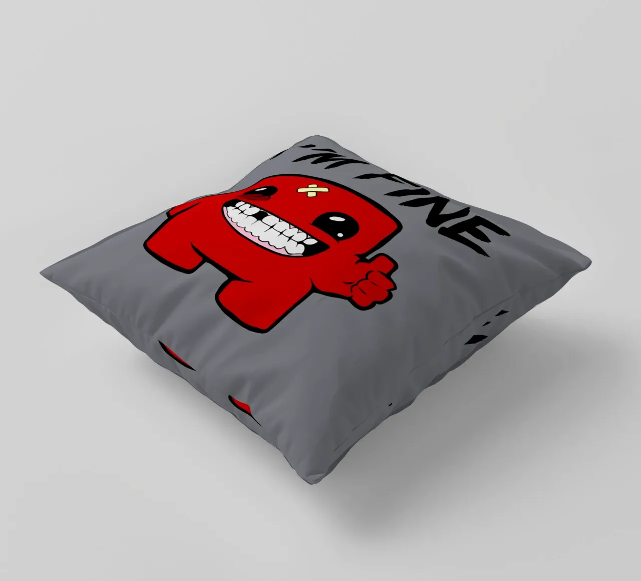 Sto bene - Super Meat Boy cuscino da Loobs