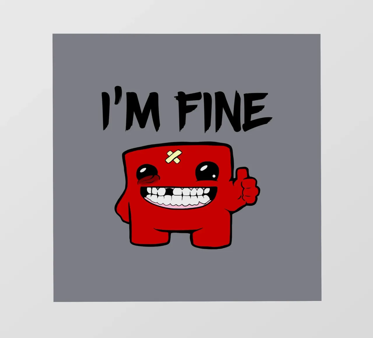 Sto bene - Super Meat Boy telo in pvc da Loobs