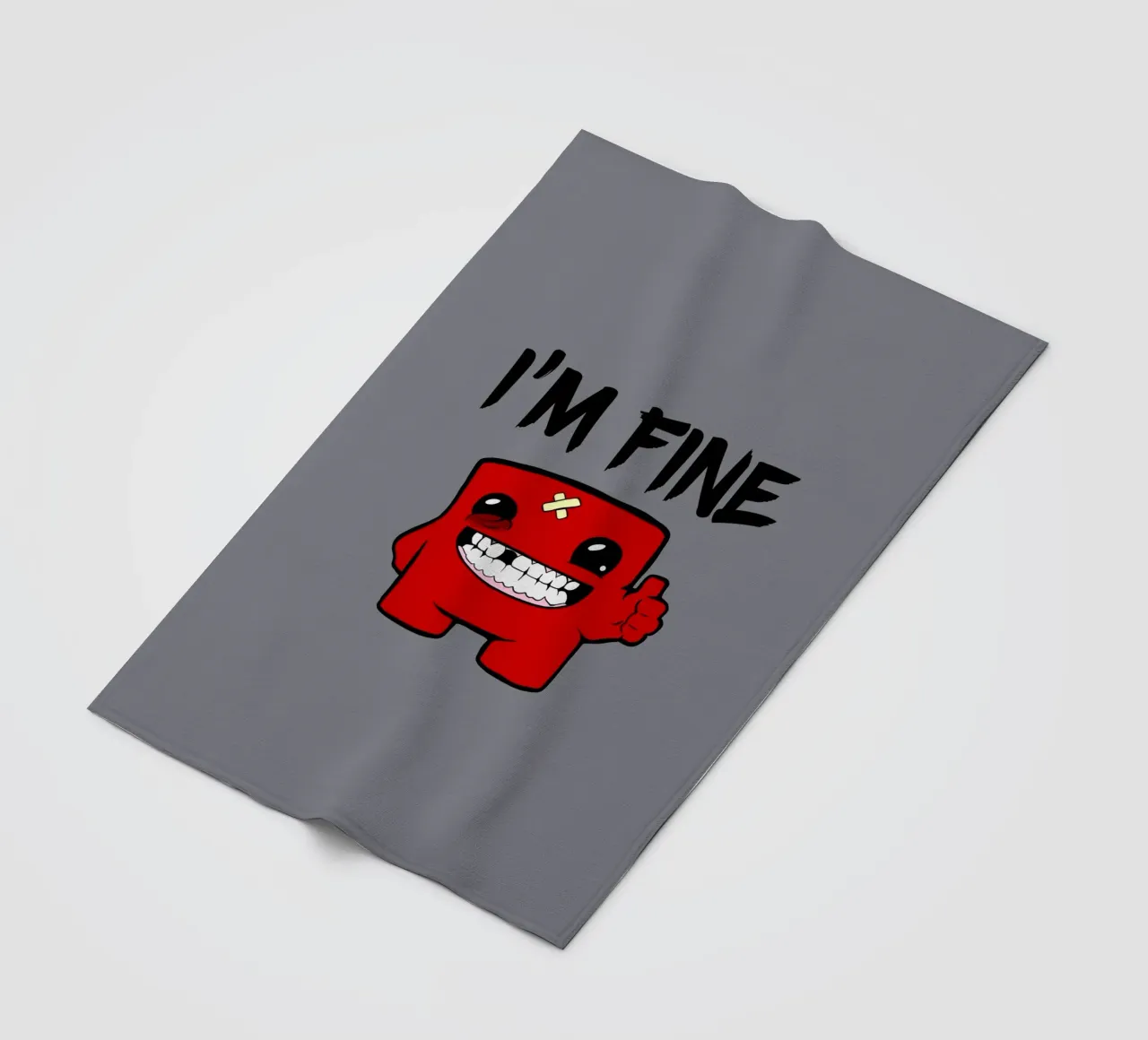 Estoy bien - Super Meat Boy manta de franela de Loobs
