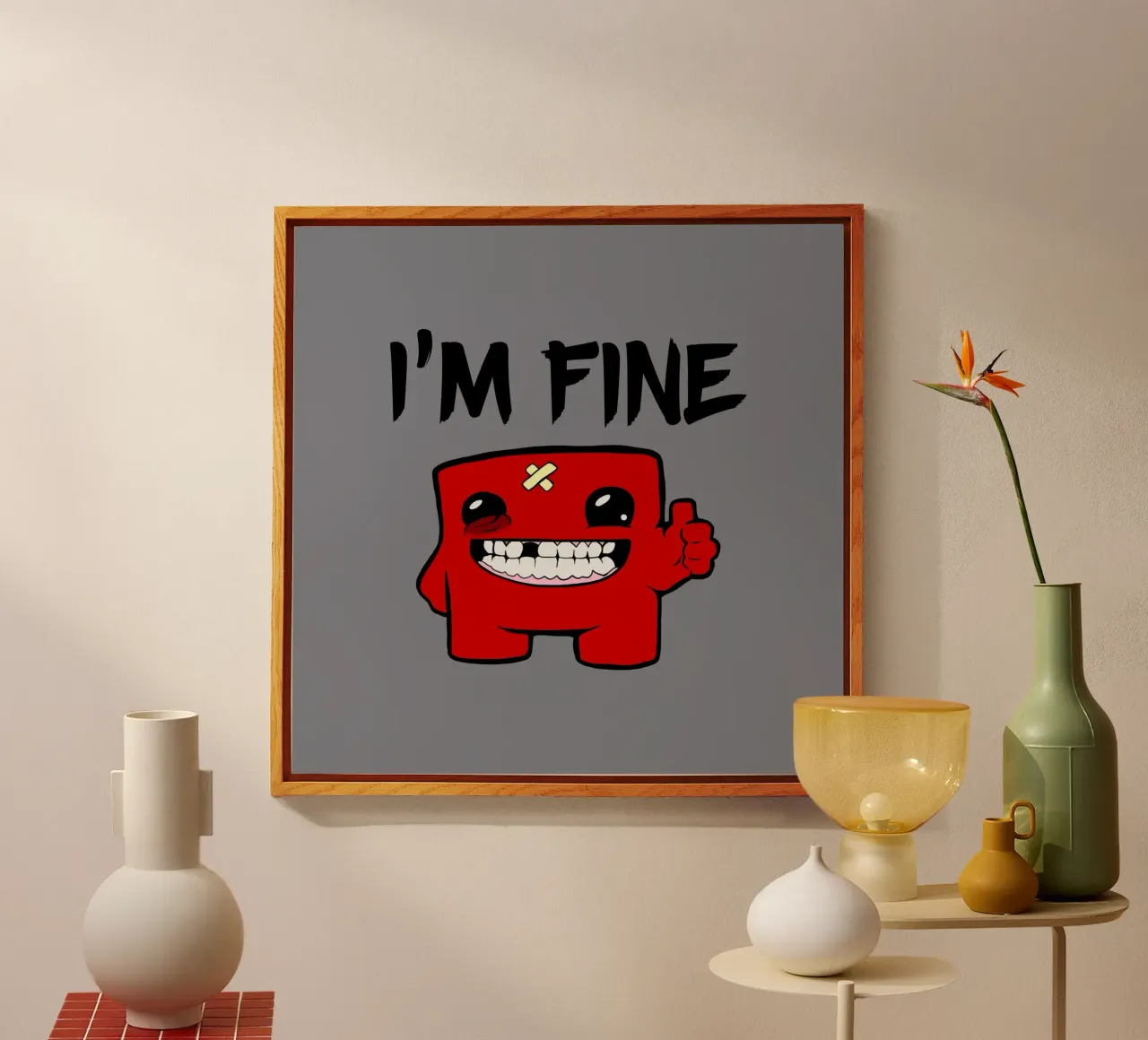 Sto bene - Super Meat Boy plexiglass da Loobs