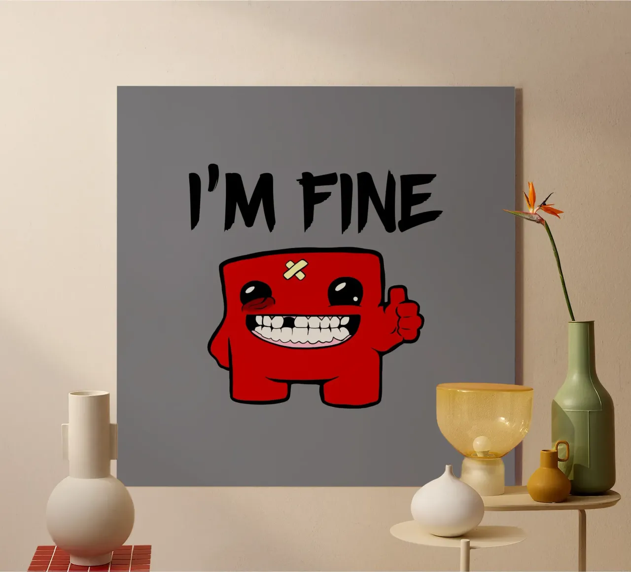 Sto bene - Super Meat Boy plexiglass da Loobs