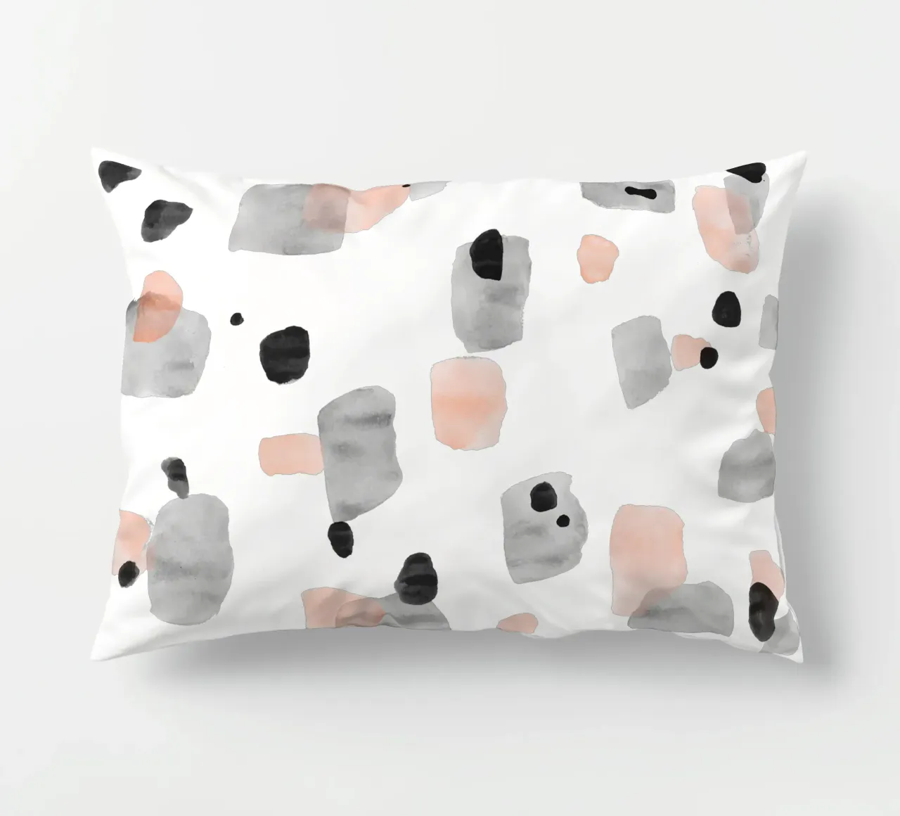 Abstract Brushstroke Pattern 01 decorative cushion by amini54