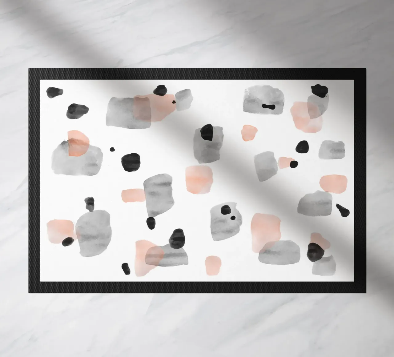 Abstract Brushstroke Pattern 01 doormat by amini54