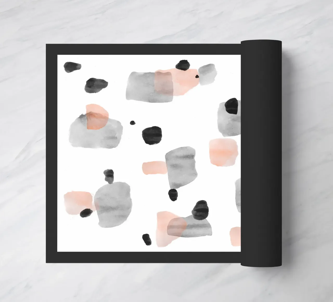 Abstract Brushstroke Pattern 01 doormat by amini54