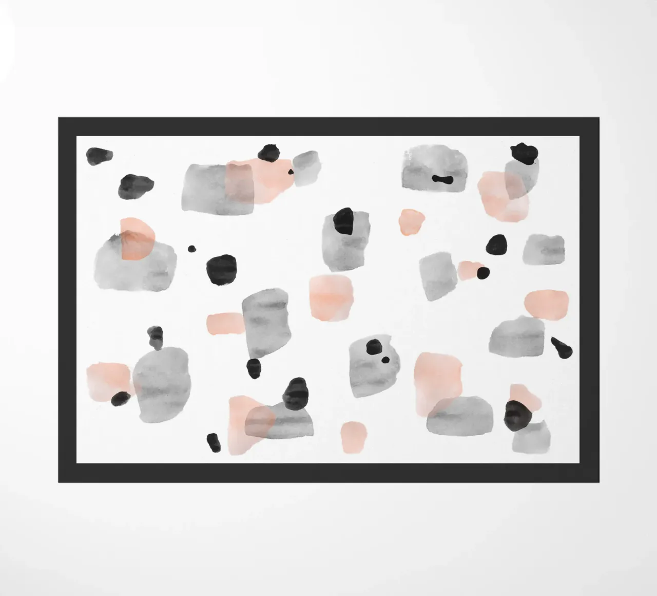 Abstract Brushstroke Pattern 01 doormat by amini54