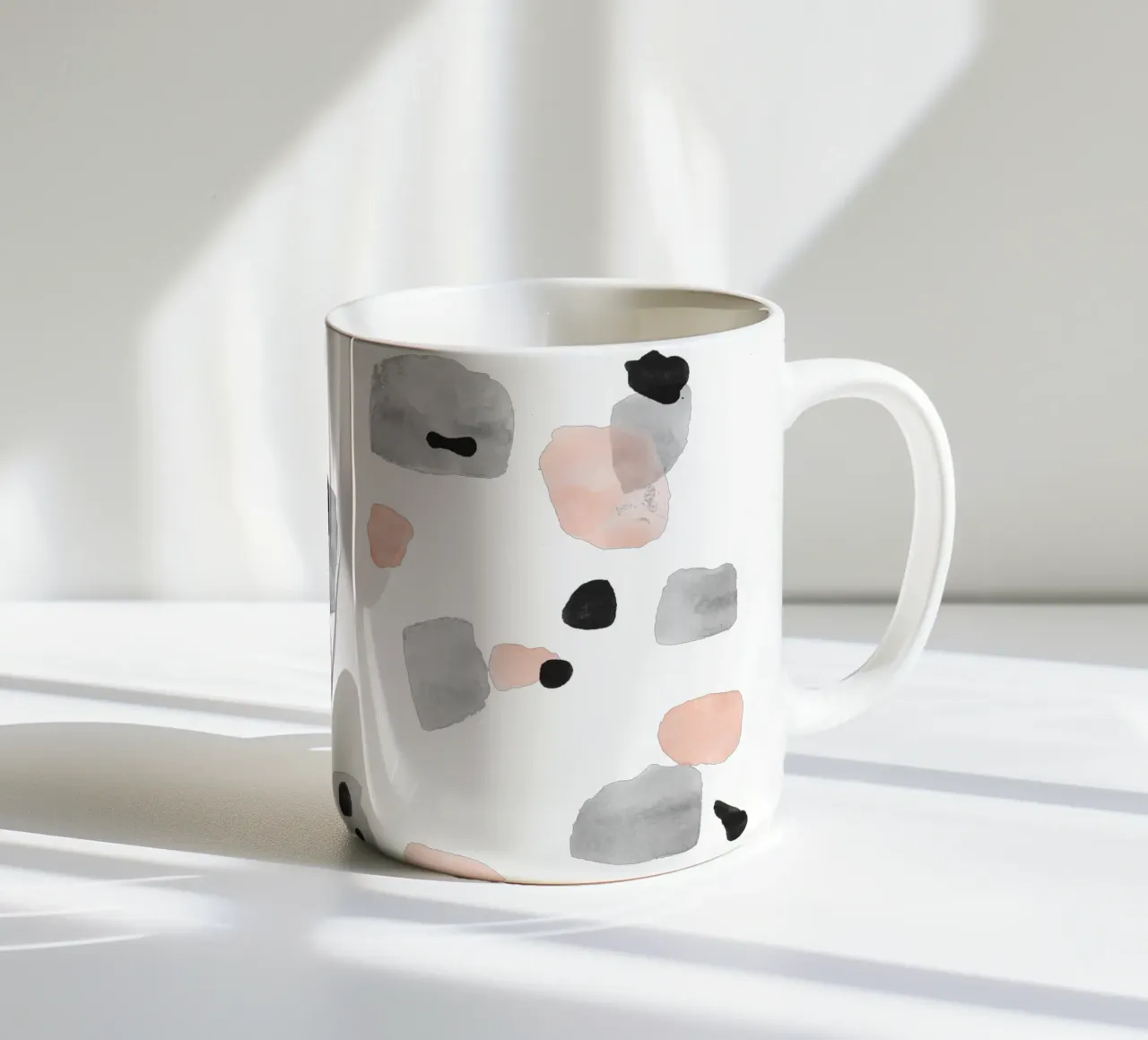 Abstract Brushstroke Pattern 01 ceramic mug by amini54