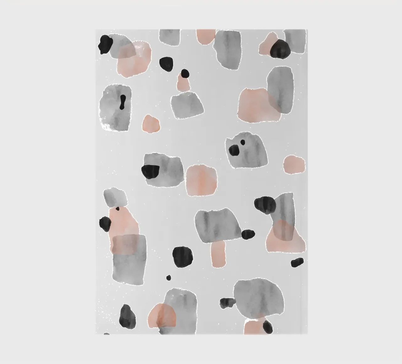 Abstract Brushstroke Pattern 01 notebook by amini54