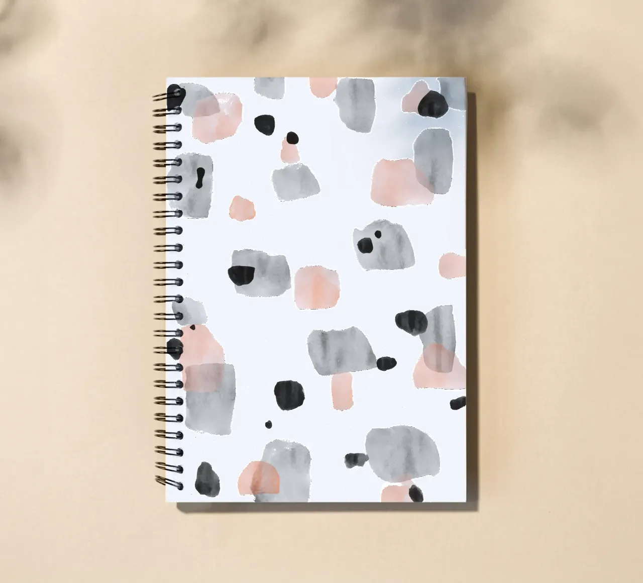 Abstract Brushstroke Pattern 01 spiral notebook by amini54