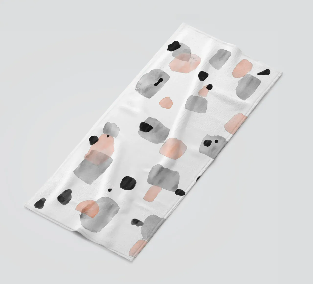 Abstract Brushstroke Pattern 01 beach towel by amini54