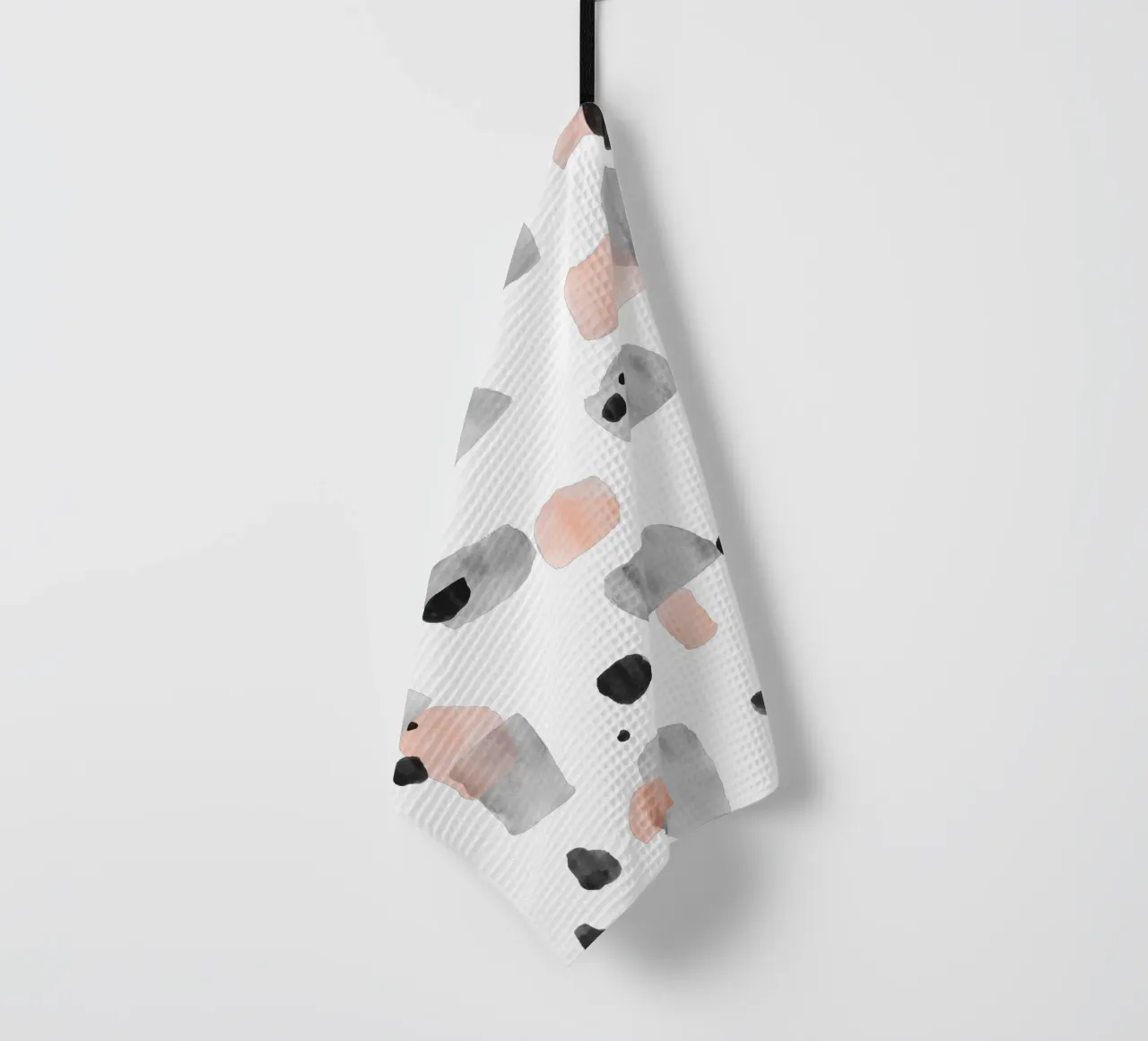 Abstract Brushstroke Pattern 01 tea towel by amini54