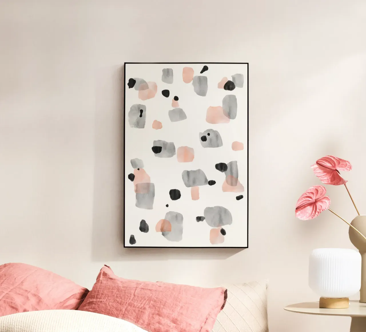 Motif abstrait de coups de pinceau 01 plexiglas de amini54