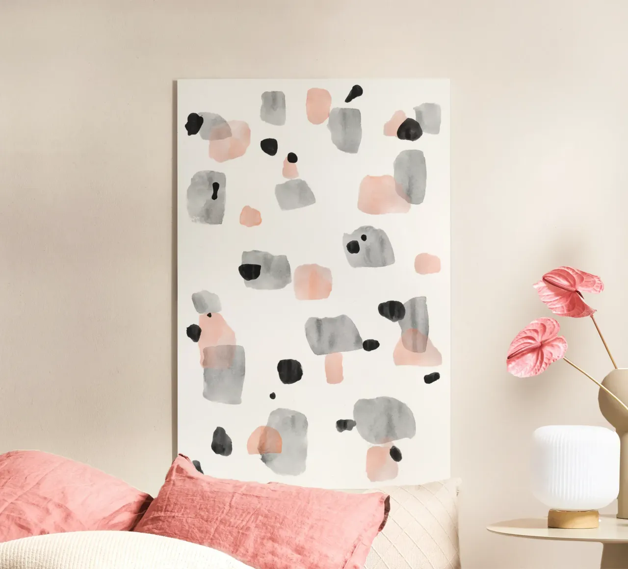 Motif abstrait de coups de pinceau 01 plexiglas de amini54