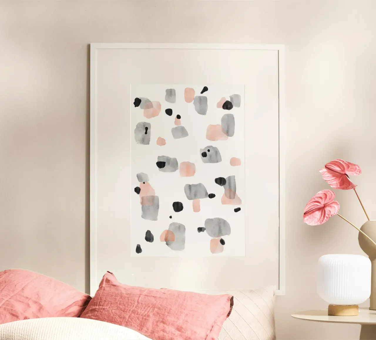 Abstract Brushstroke Pattern 01 poster by amini54