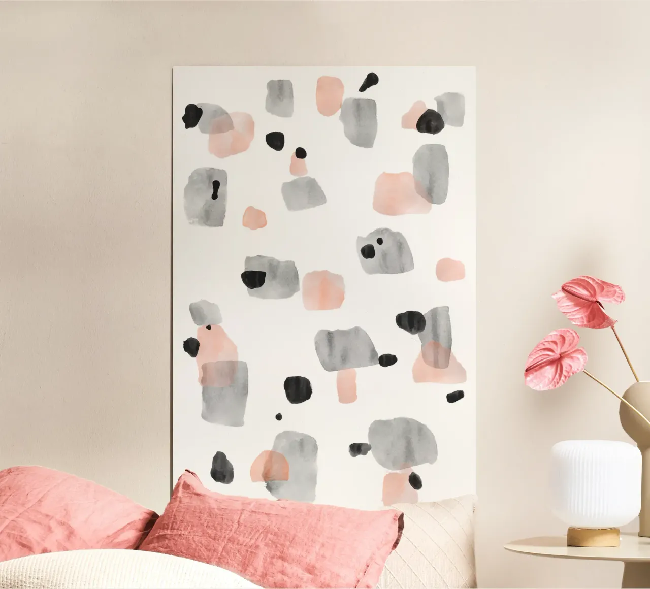 Abstract Brushstroke Pattern 01 poster by amini54