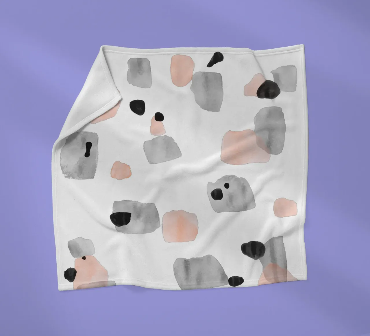 Abstract Brushstroke Pattern 01 fleece blanket by amini54