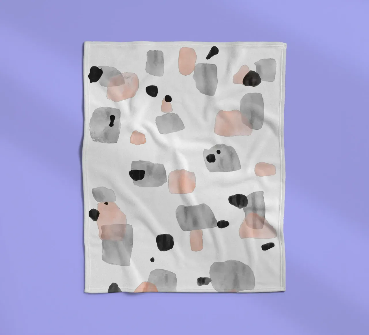 Abstract Brushstroke Pattern 01 fleece blanket by amini54