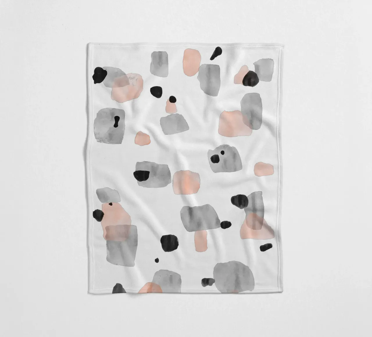 Abstract Brushstroke Pattern 01 fleece blanket by amini54