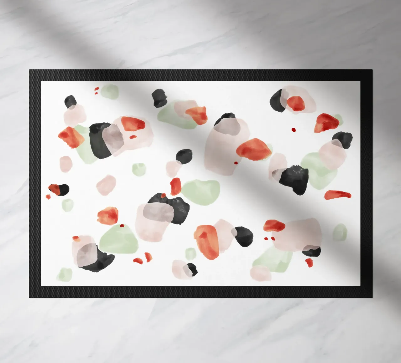 Abstract Brushstroke Pattern 06 doormat by amini54