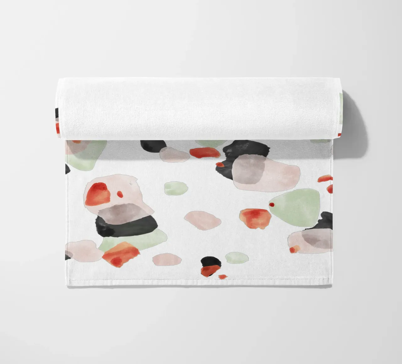 Motivo astratto a pennello 06 telo mare da amini54